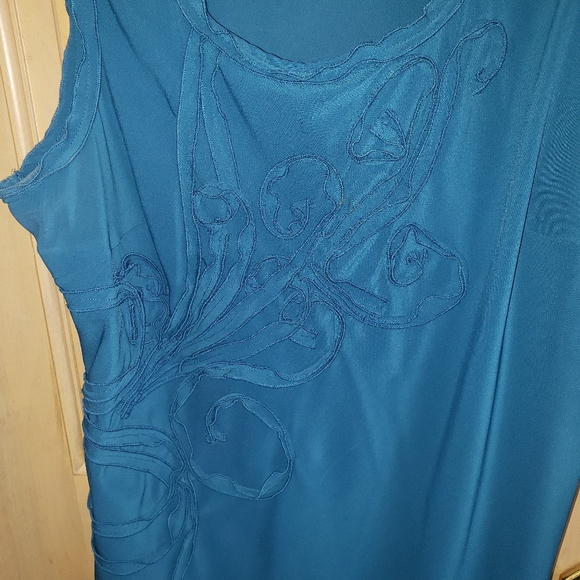Misses Willi Smith Sz XL bright blue tank top shirt - Picture 3 of 4